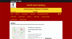Desktop Screenshot of nwshurricanes.com.au