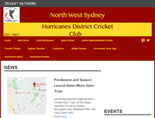 Tablet Screenshot of nwshurricanes.com.au